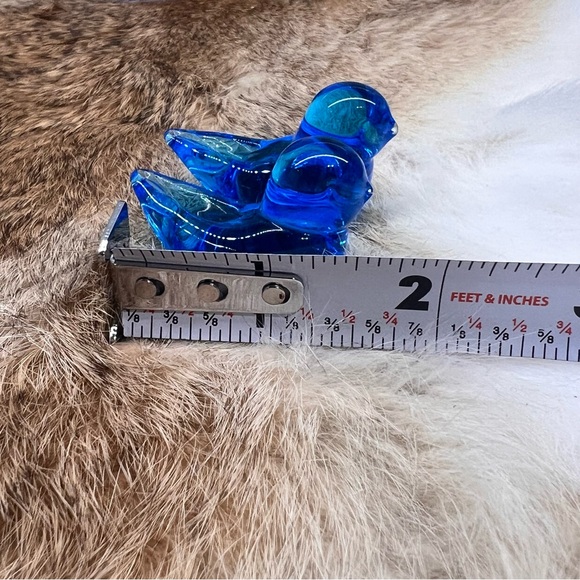 Vintage Bluebird of Happiness Glass Blue Art Bird Signed 2001 Leoward Set of 3 - Picture 11 of 12